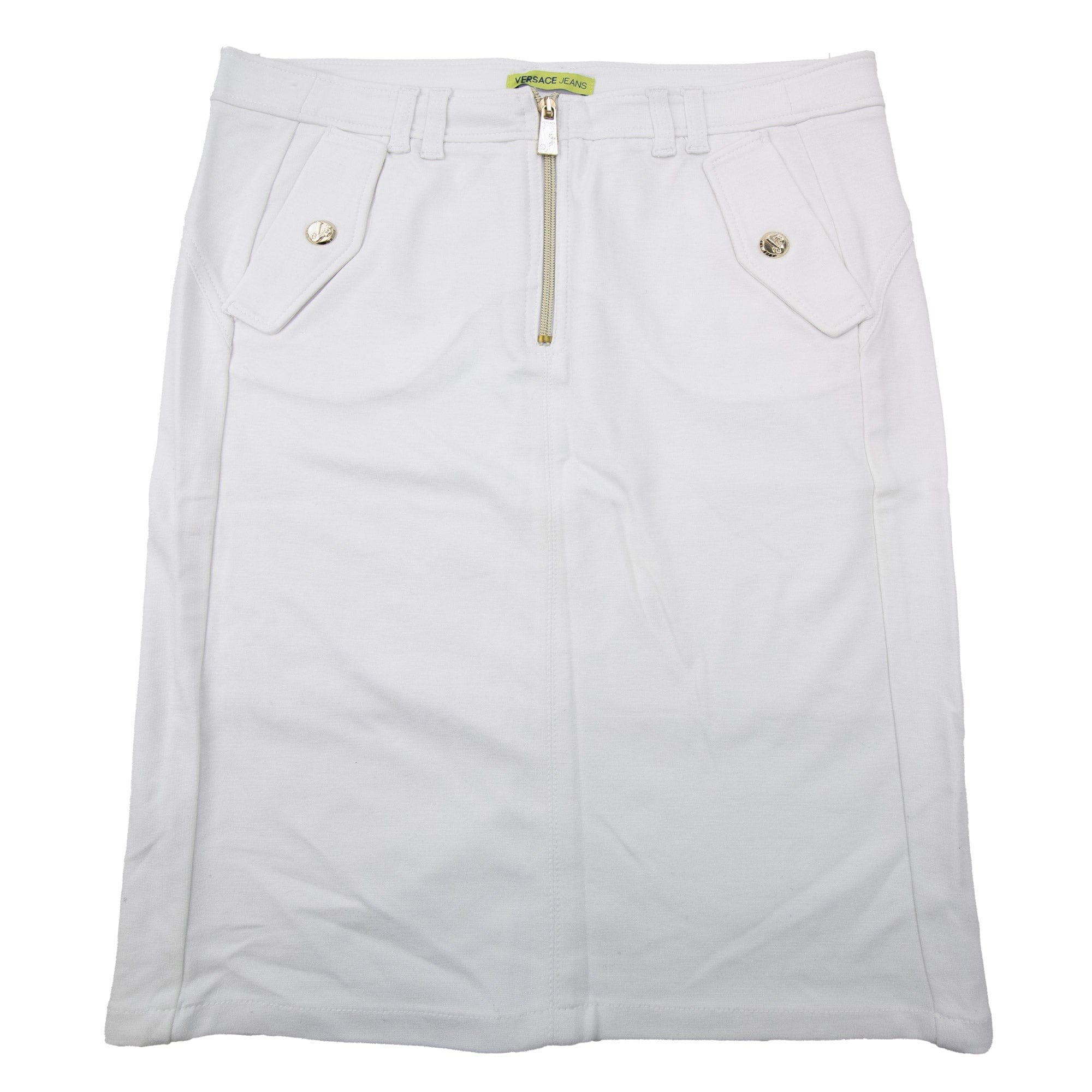 Versace Jeans Longuette pocket Tiger Mini Dress White