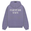ESSENTIALS FOG FEAR OF GOD STATE LOGO HEAVY ZIP-UP LAVENDER