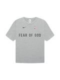 FEAR OF GOD X NIKE WARM UP T-SHIRT HEATHER GREY