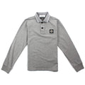 Stone Island Junior Twin Tipped Long Sleeve Polo Grey