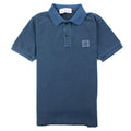 Stone Island Junior Short Sleeve Polo Turquoise