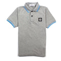Stone Island Junior Twin Tipped Short Sleeve Polo Grey