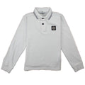Stone Island Junior Twin Tipped Long Sleeve Polo White