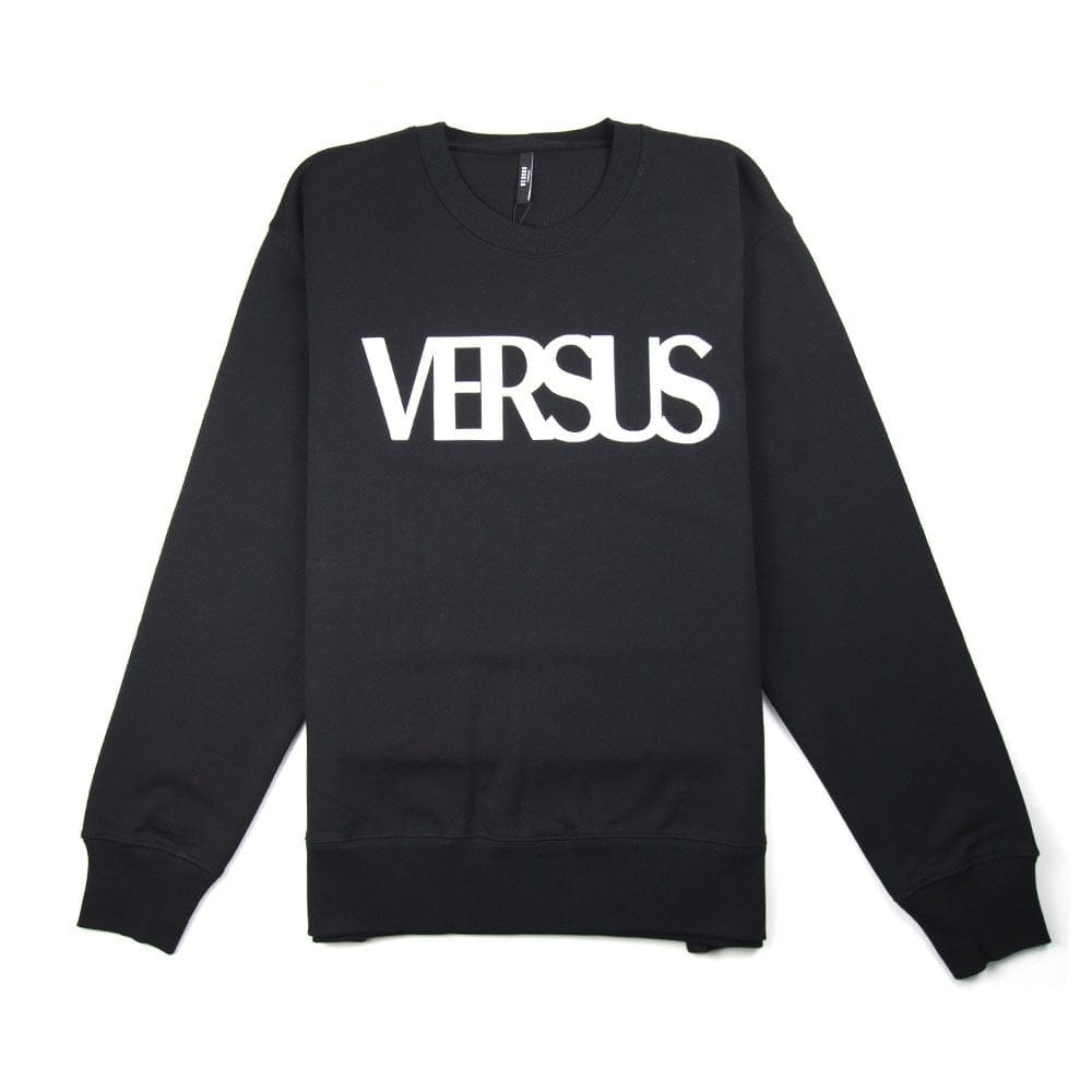 Versace Versus Large Versus Logo Sweatshirt Black