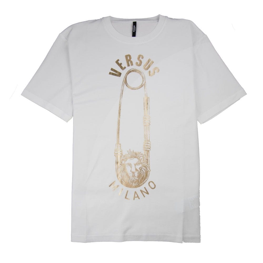 Versace Versus Safety Pin T-Shirt White