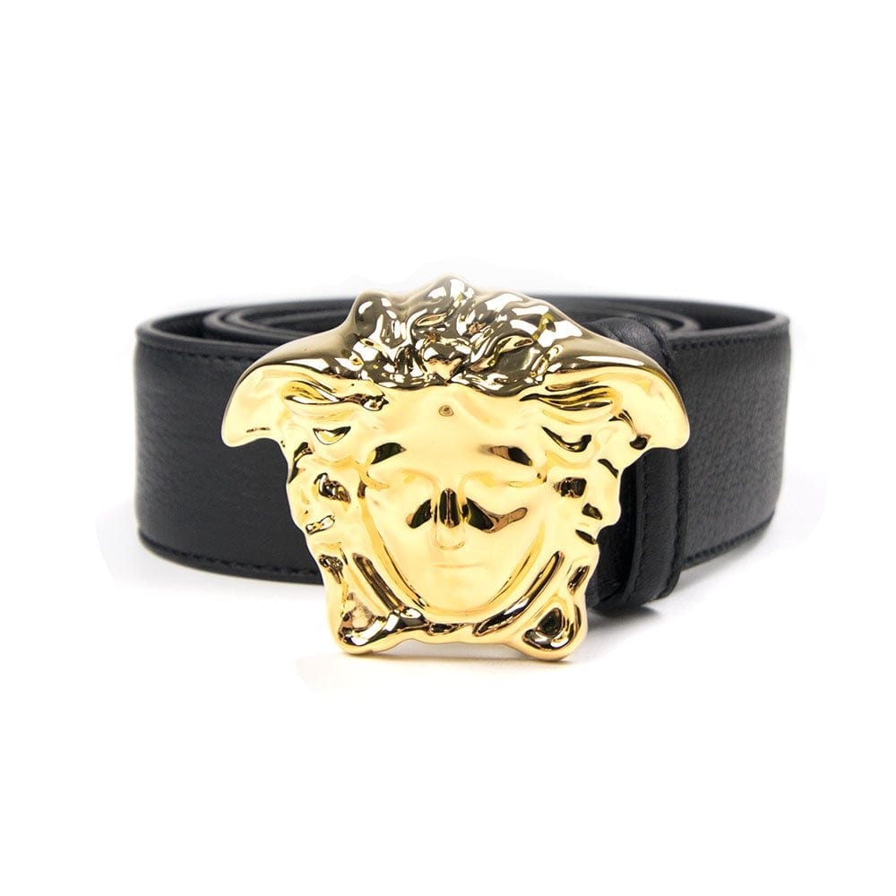 Versace Medusa Head Belt Black/Gold