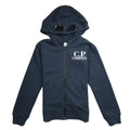 CP Company Undersixteen Goggle Zip Up Hoody Navy