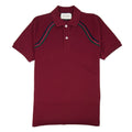 Gucci Polo Shirt With Web Dark Red