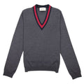 Gucci Wool V-Neck Sweater Grey