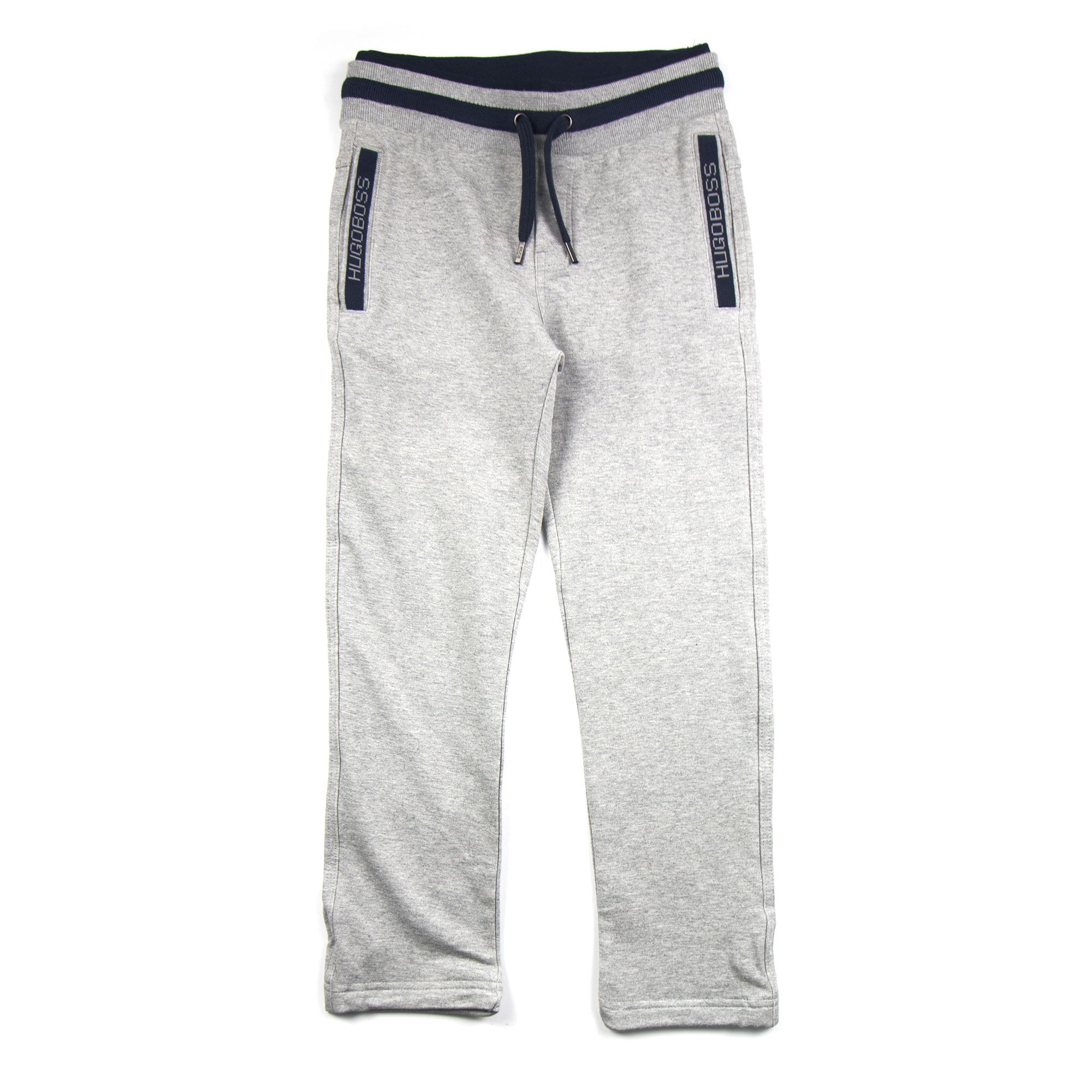 Hugo Boss Kids Side Pocket Logo Track Bottoms Grey