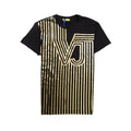 Versace Jeans VJ Line Foil Print T-Shirt Black