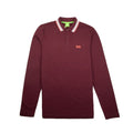 Hugo Boss Plisy 1 Long Sleeve Polo Burgundy