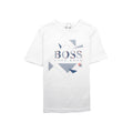 Hugo Boss Kids Geometric Logo T-Shirt White