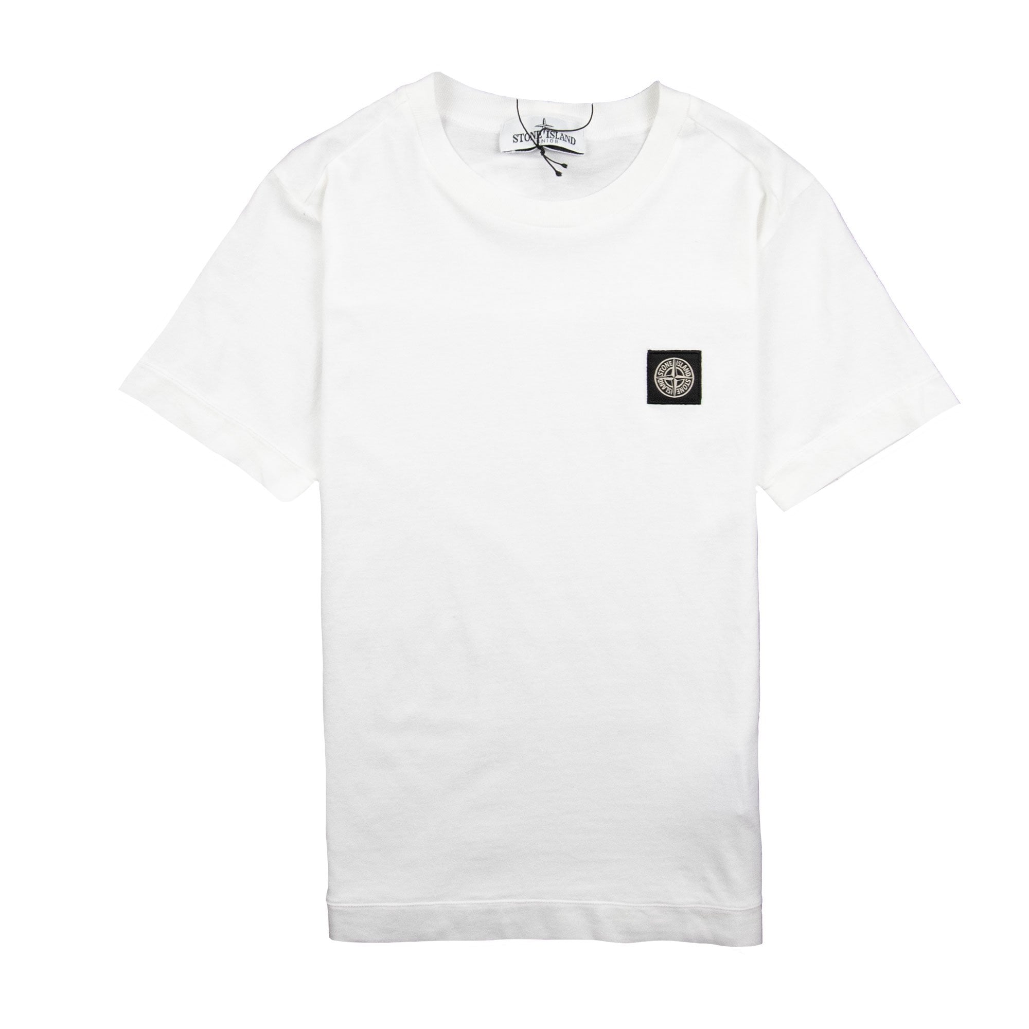 Stone Island Junior Patch Logo T-Shirt White