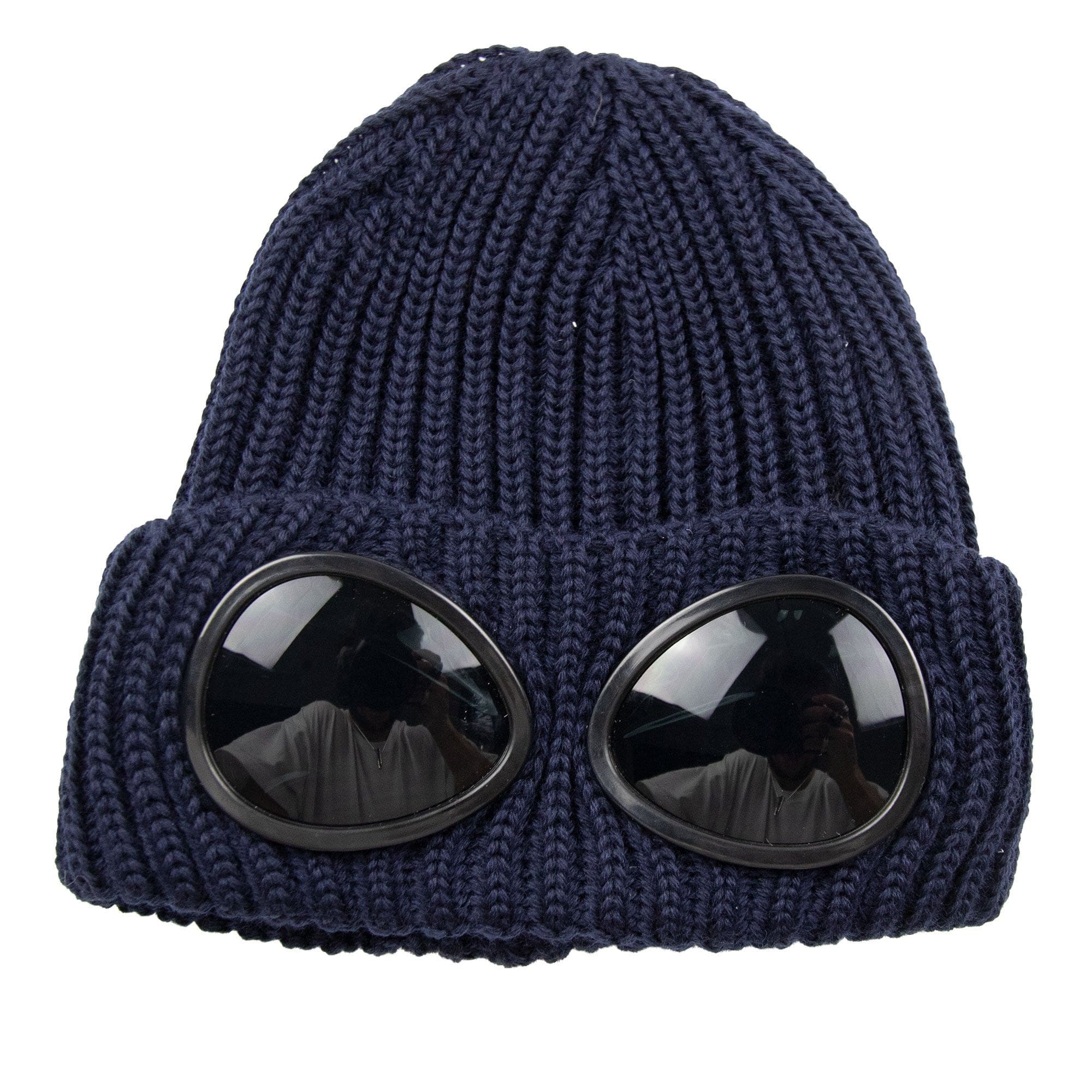 CP Company Undersixteen Goggle Winter Beanie Navy