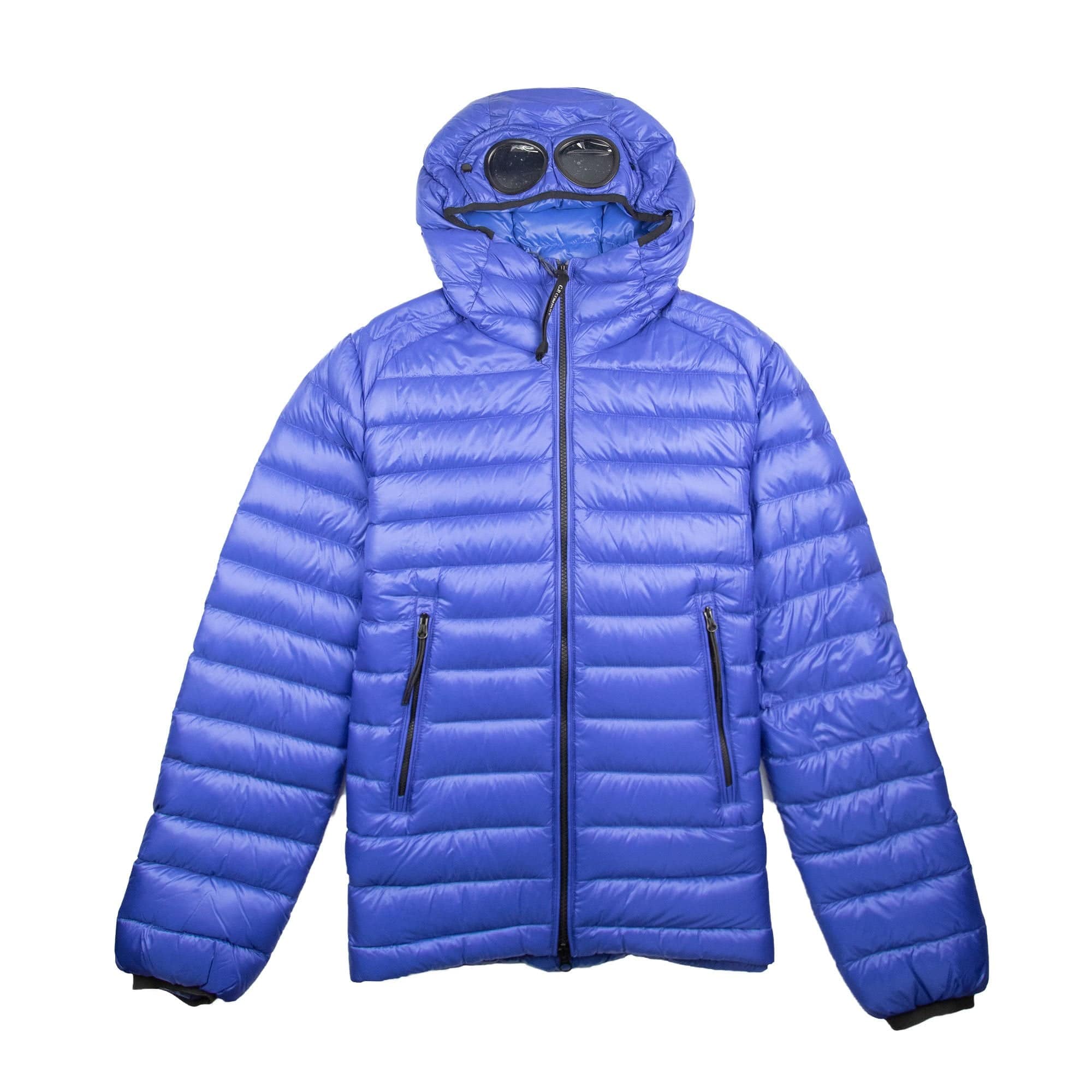 CP Company Puffa Goggle Hooded Jacket Electric Blue