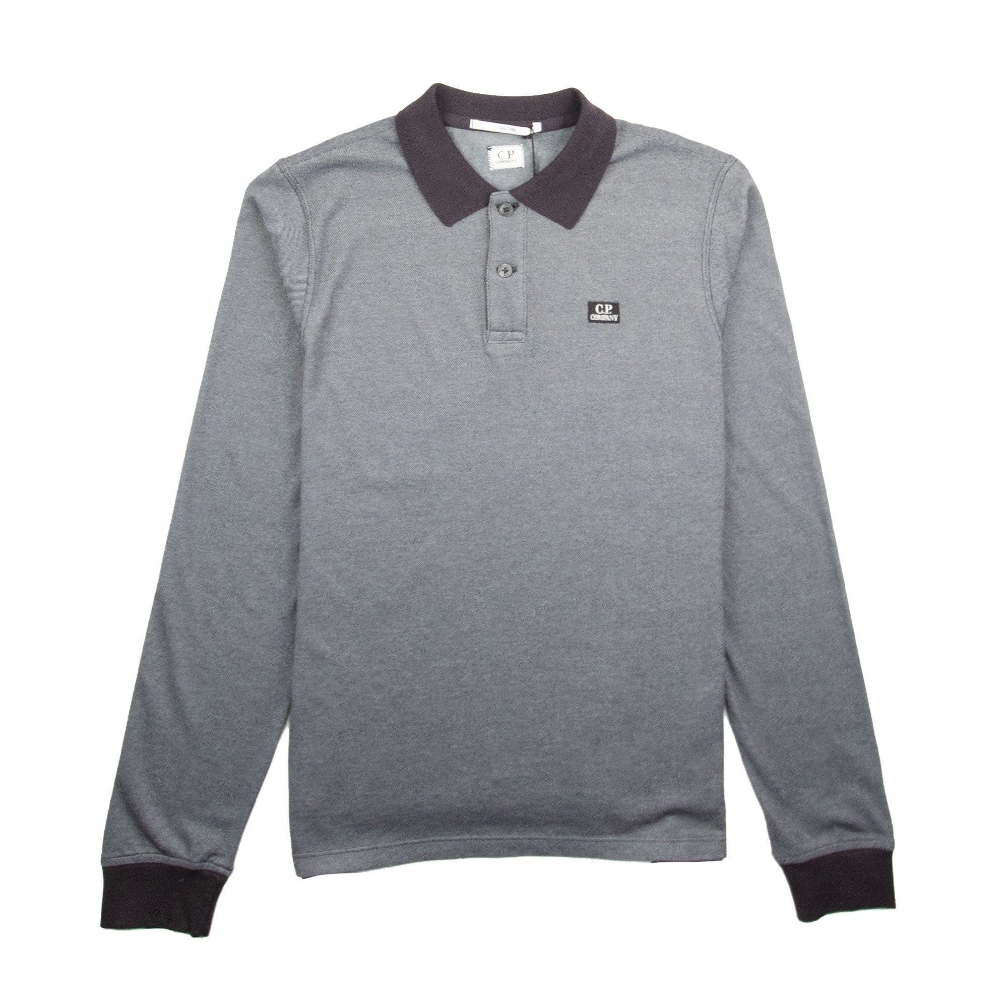 CP Company Tacting Long Sleeve Polo Blue