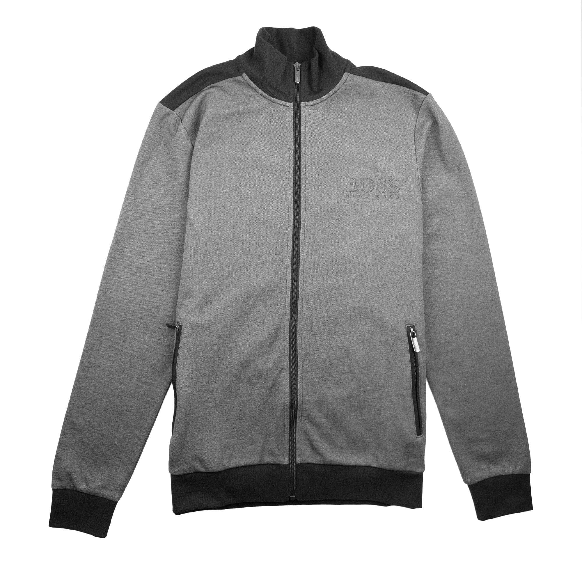 Hugo Boss Logo Zip Up Tracksuit Jacket Black
