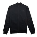 Armani Jeans Zip Up Rubber Logo Jacket Black