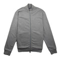 Armani Jeans Zip Up Rubber Logo Jacket Light Grey
