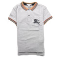 Burberry Children Noel Check Polo Light Grey