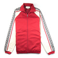 Gucci Oversize Technical Jersey Zip Track Top Red