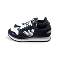 Emporio Armani Runner Eagle Shoe Blue