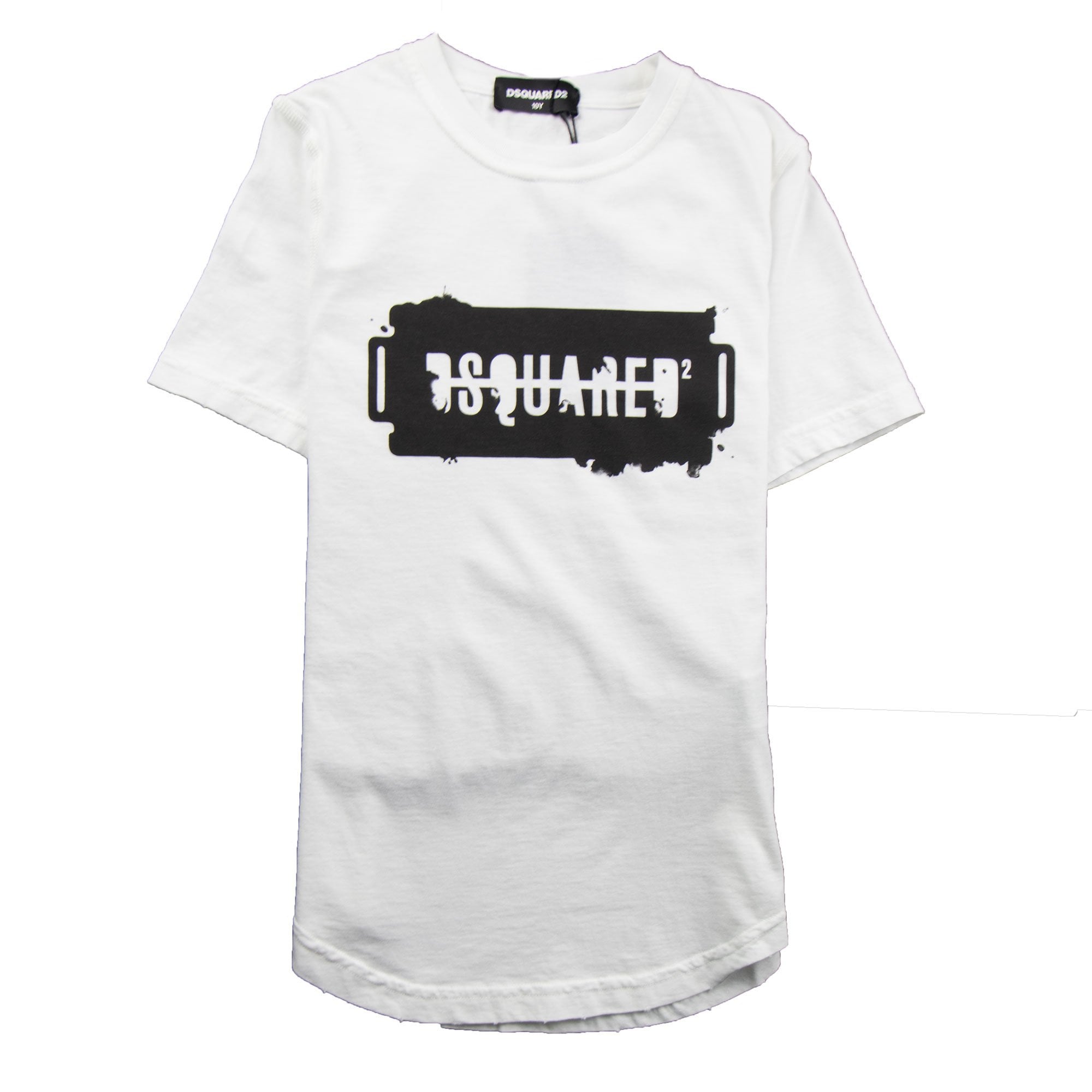 Dsquared2 Kids Razor Print T-Shirt White