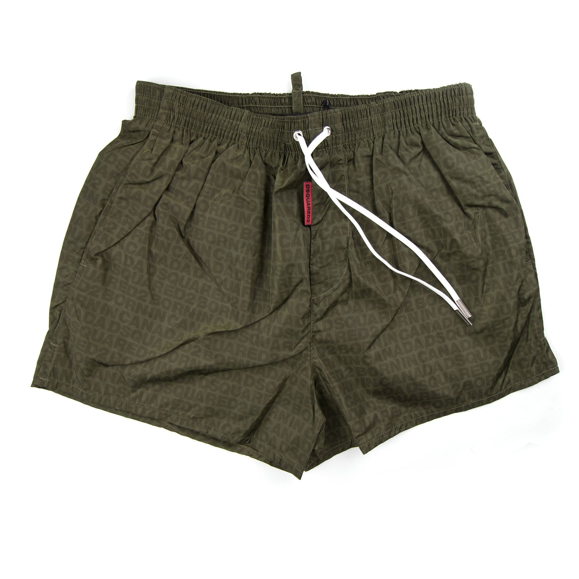 Dsquared2 All Over Print Shorts Khaki