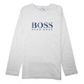 Hugo Boss Kids Chest Logo Long Sleeve T-Shirt White/Blue