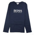 Hugo Boss Kids Chest Logo Long Sleeve T-Shirt Navy