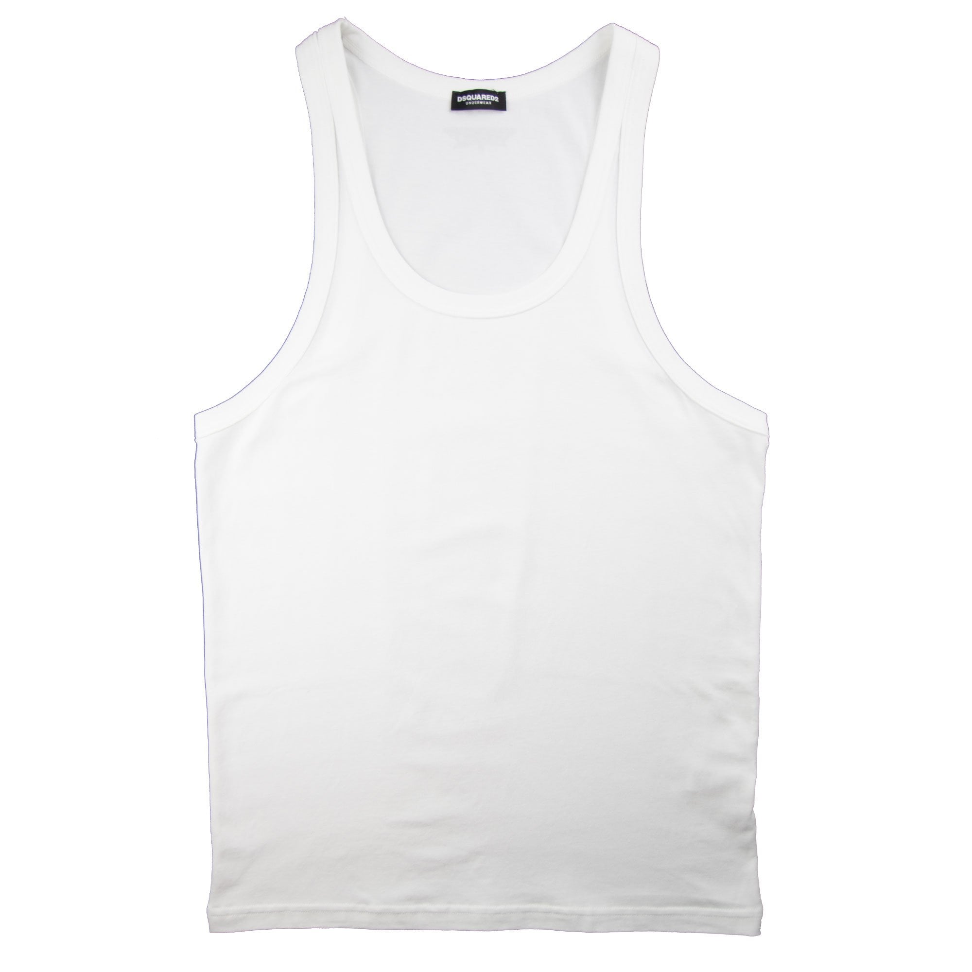 Dsquared2 Underwear Vest Leaf Logo White
