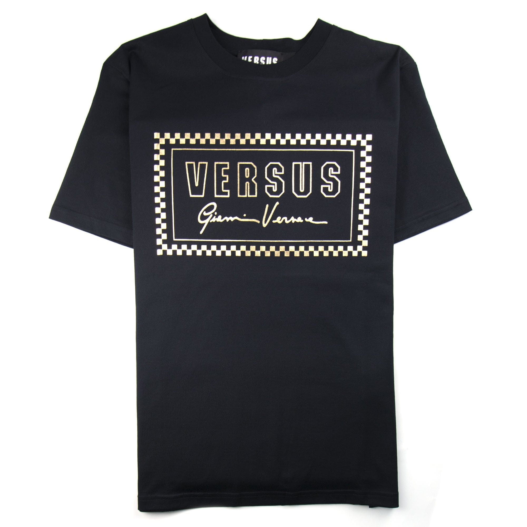 Versace Versus 90's Foil Logo T-Shirt Black/Gold