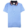 Gucci Junior Collar Logo Polo Shirt Baby Blue