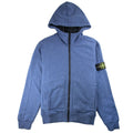 Stone Island Zip Up Hoody Marl Blue