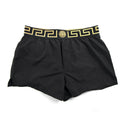 Versace Medusa Waistband Swim Shorts Black