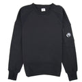 CP Company Diagonal Fleece Lens Sweatshirt w/ Waist String Black