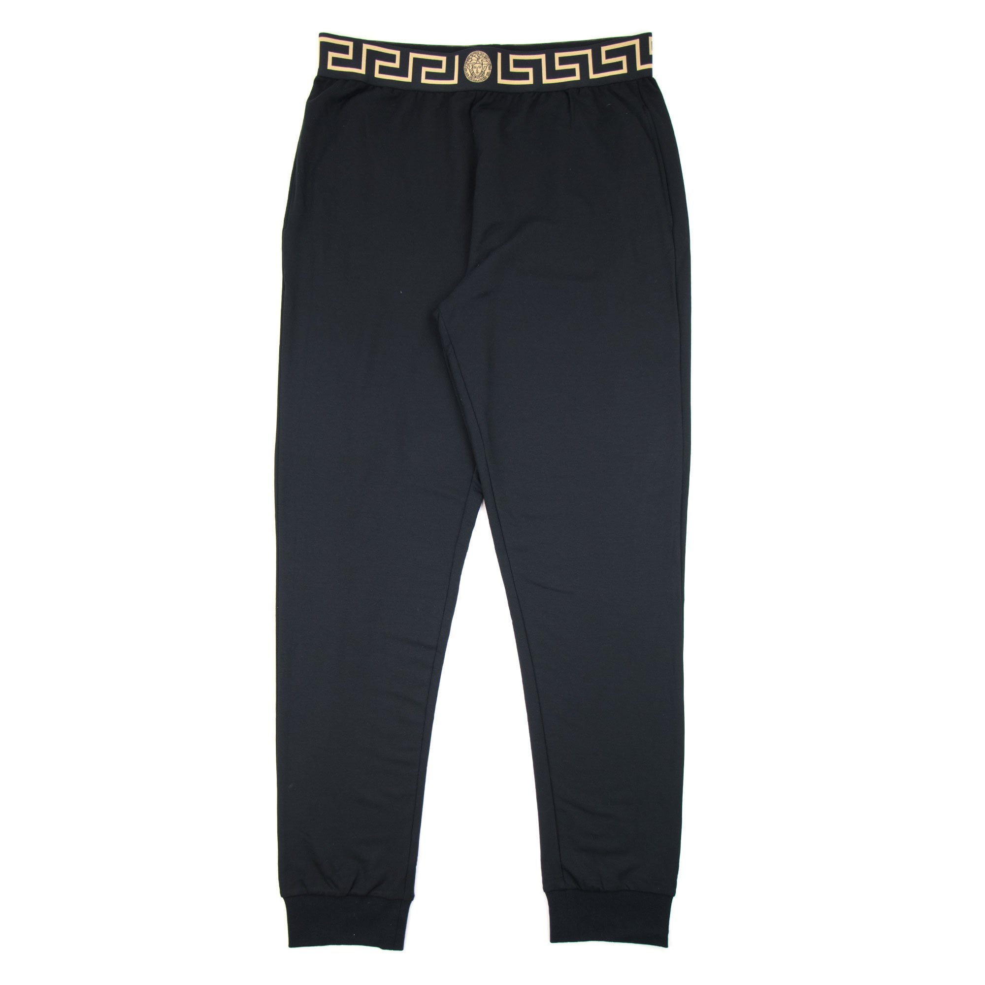 Versace Medusa Waist Band Track Bottoms Black