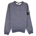 Stone Island Junior S/S Sweatshirt Marl Blue V0026