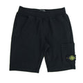 Stone Island Junior Bermuda Fleece Shorts Black V0029