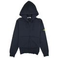 Stone Island Zip Up Hooded Sweatshirt Navy V0020