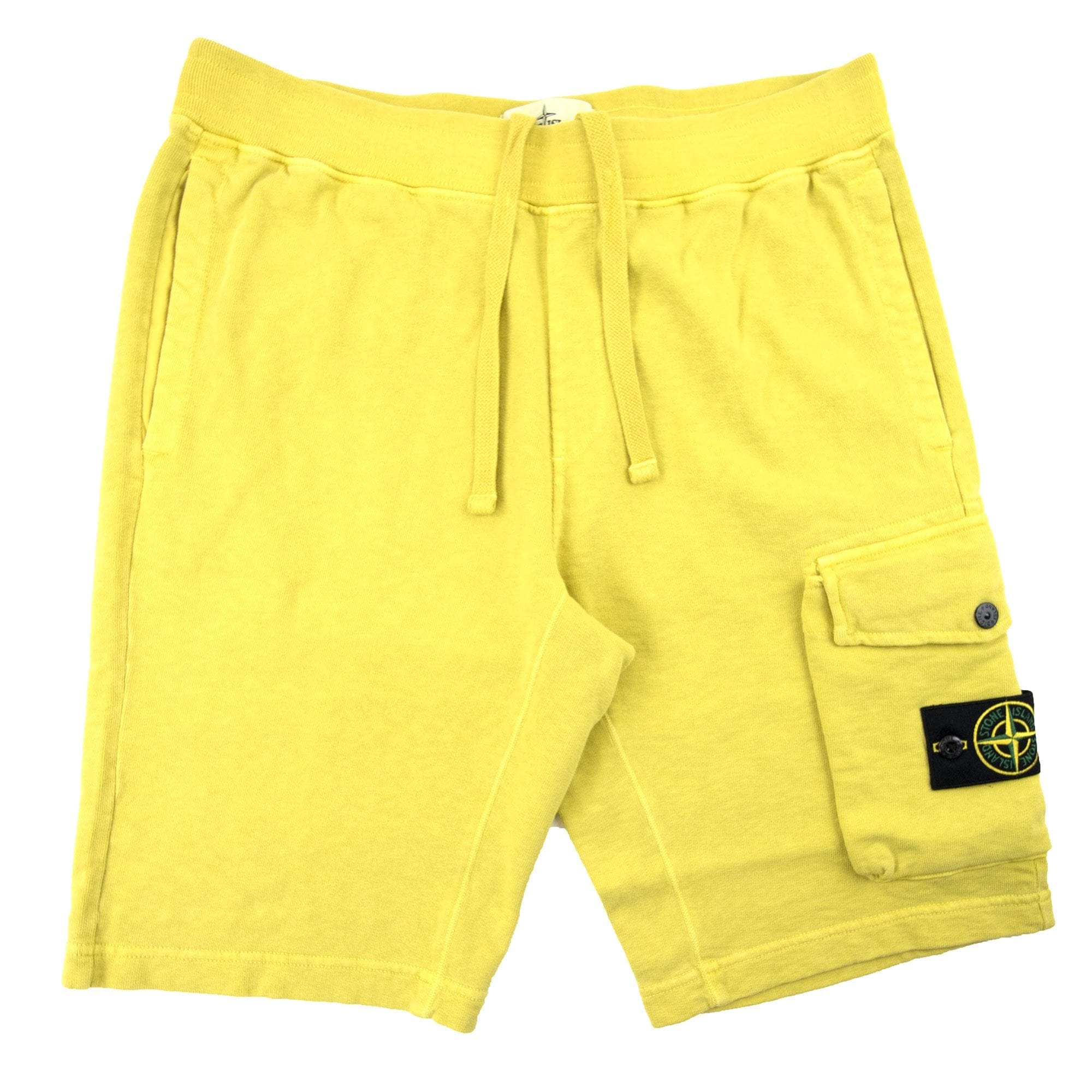 Stone Island 65860 Garment Dyed Shorts Yellow V0138