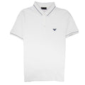 Armani Jeans Tipped Logo Polo Shirt White 0100