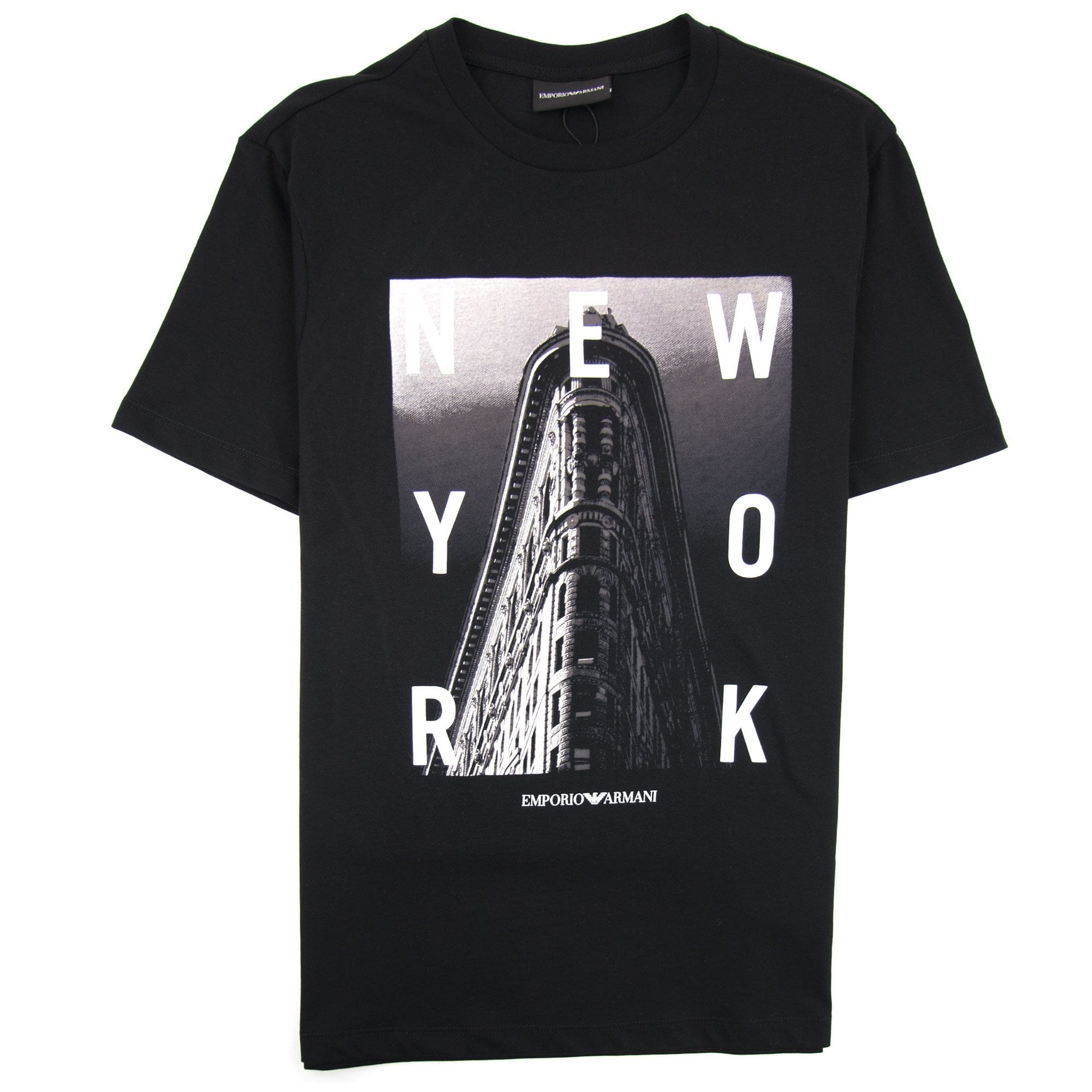 Armani Jeans City Logo New York T-shirt Nero 0999