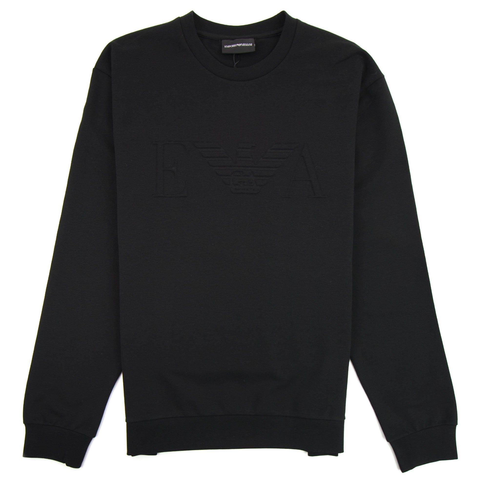 Armani Jeans Embossed Logo Sweatshirt Nero 0999