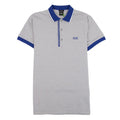 Hugo Boss Paule 4 Short Sleeve Polo Shirt Grey/Blue