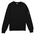 CP Company Light Fleece Lens Crew Sweatshirt Black 999