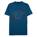 Versace Rhinestone Logo T-Shirt Turquoise