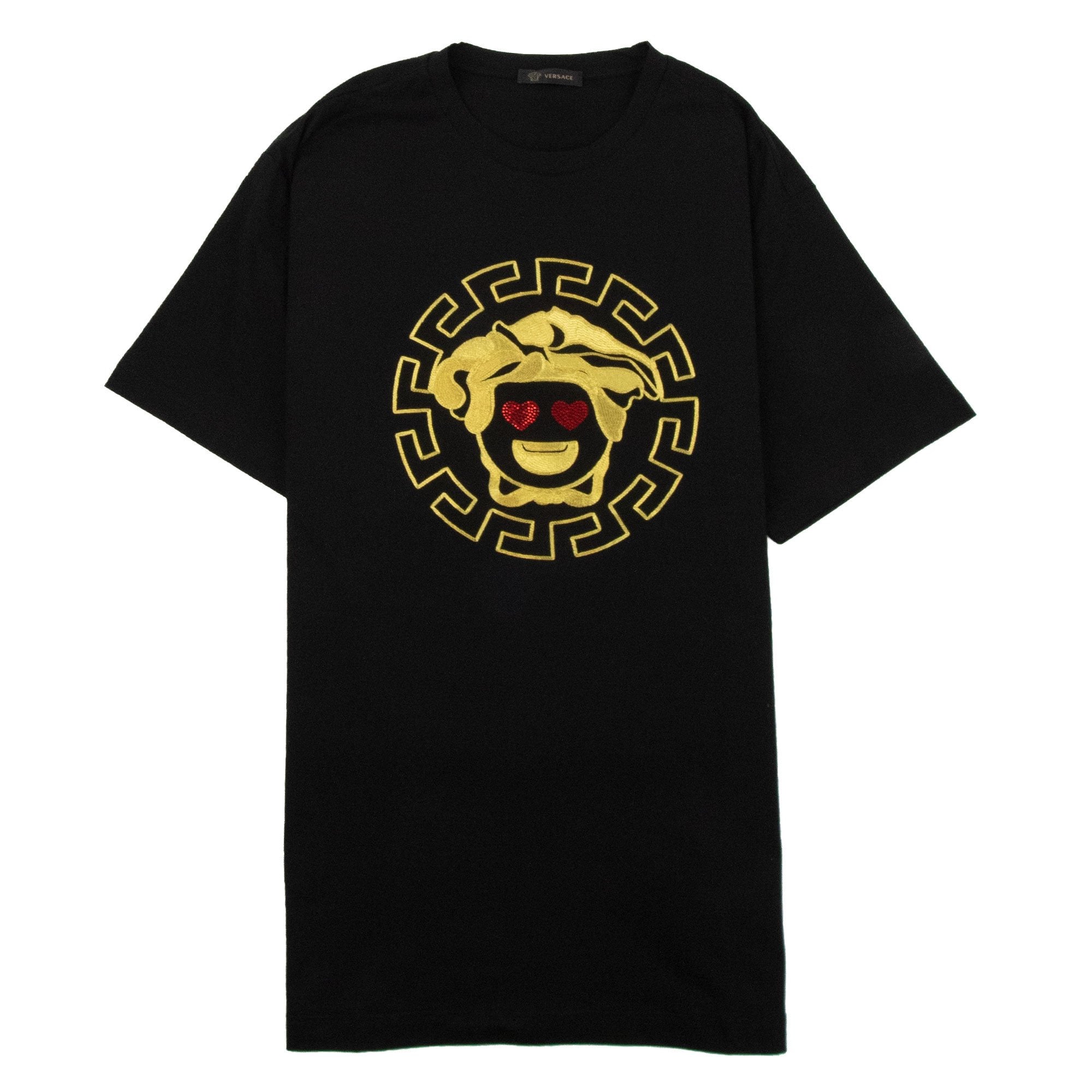 Versace Medusa Heart Eyes T-Shirt Black