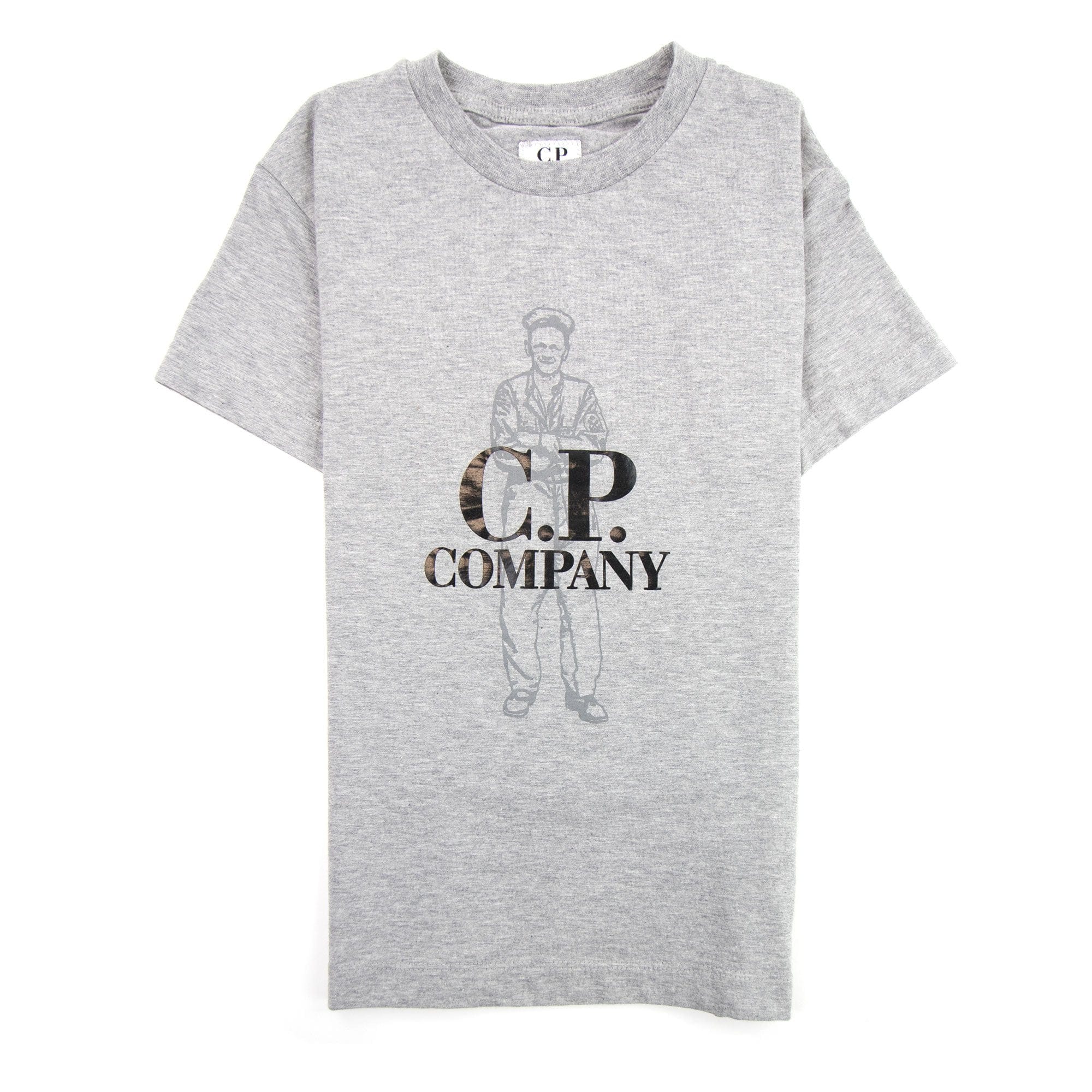 CP Company Undersixteen Worker Logo T-shirt Grey M93